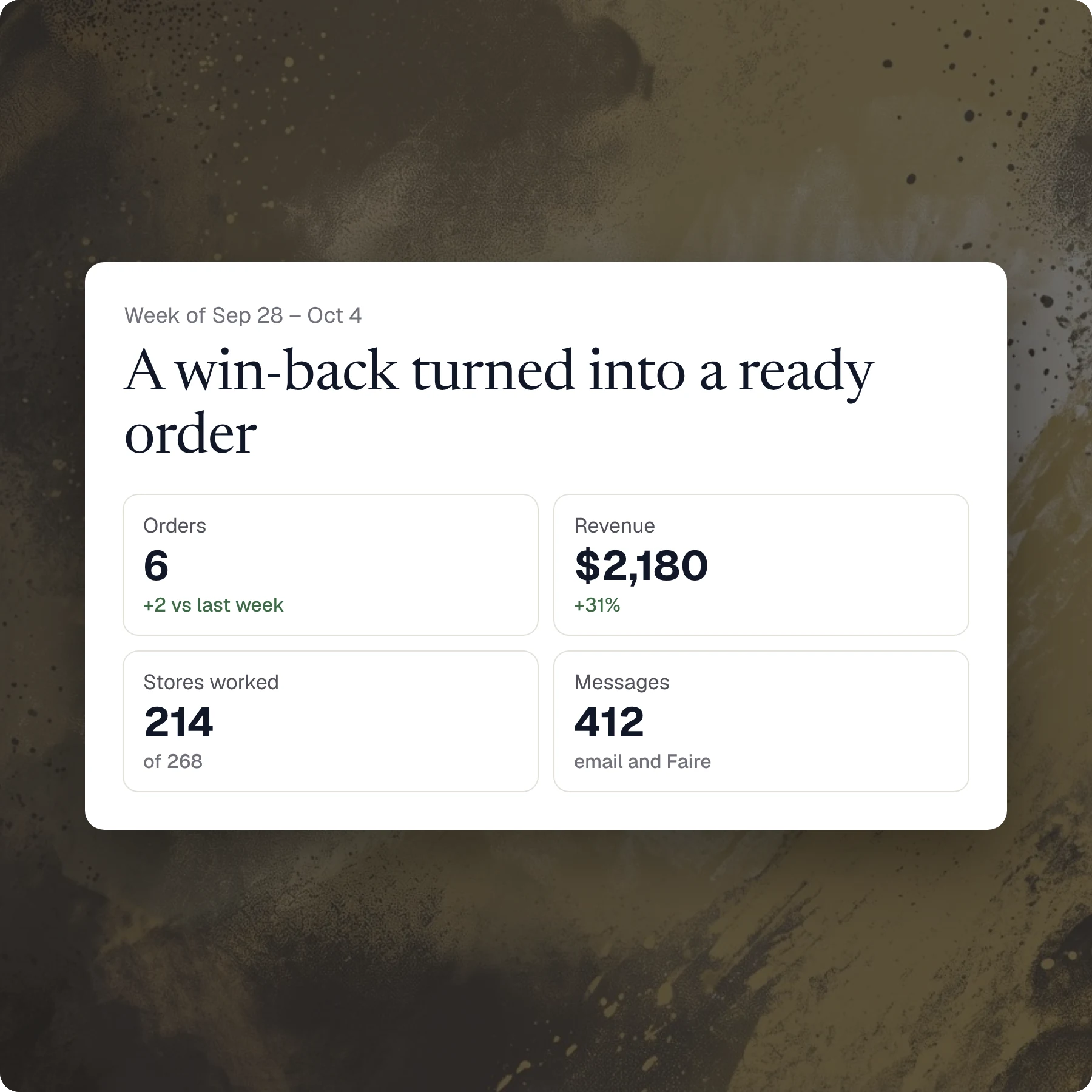 Your week in brief — Opener product screenshot