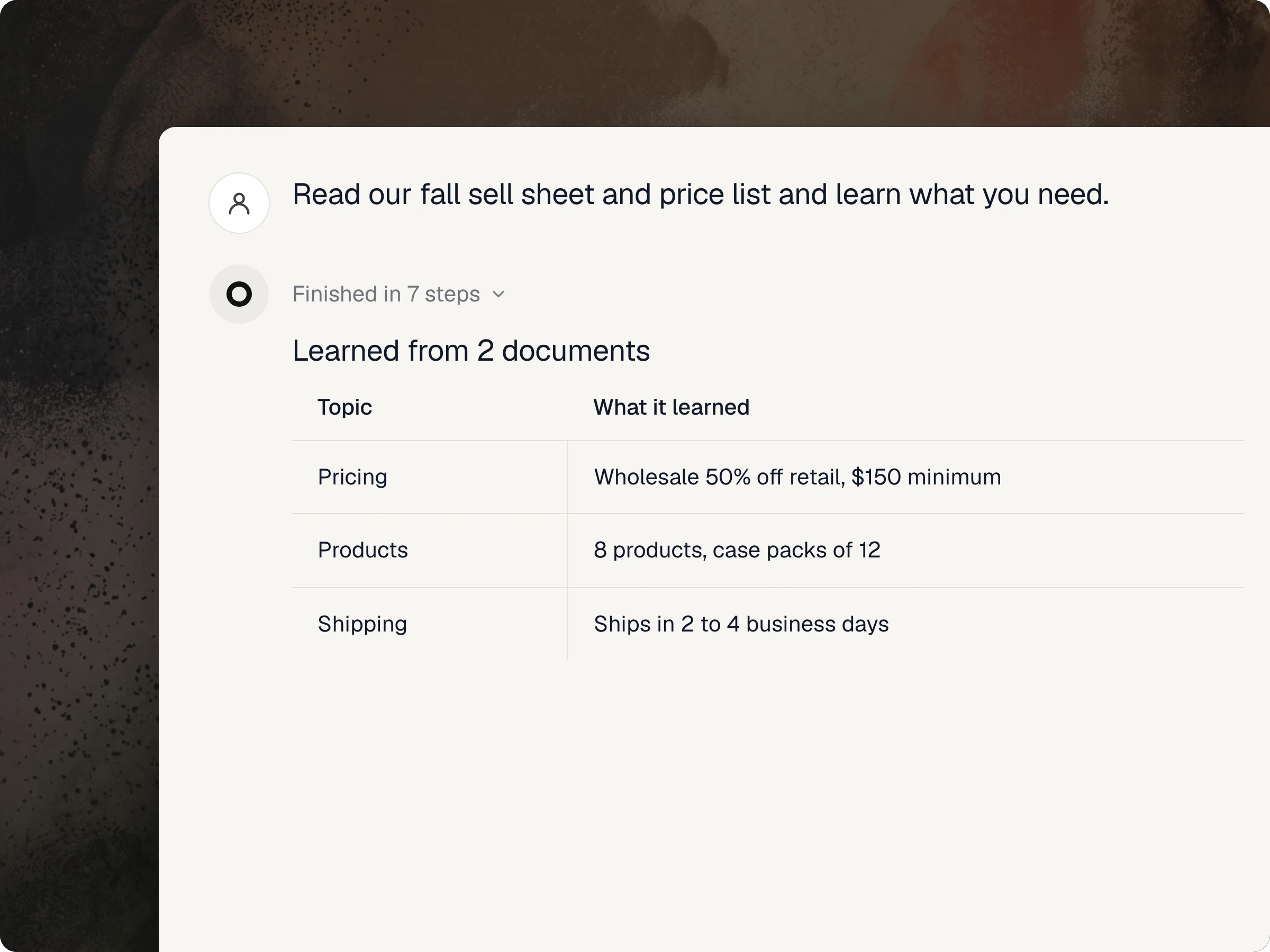 Setting up the agent — Opener product screenshot