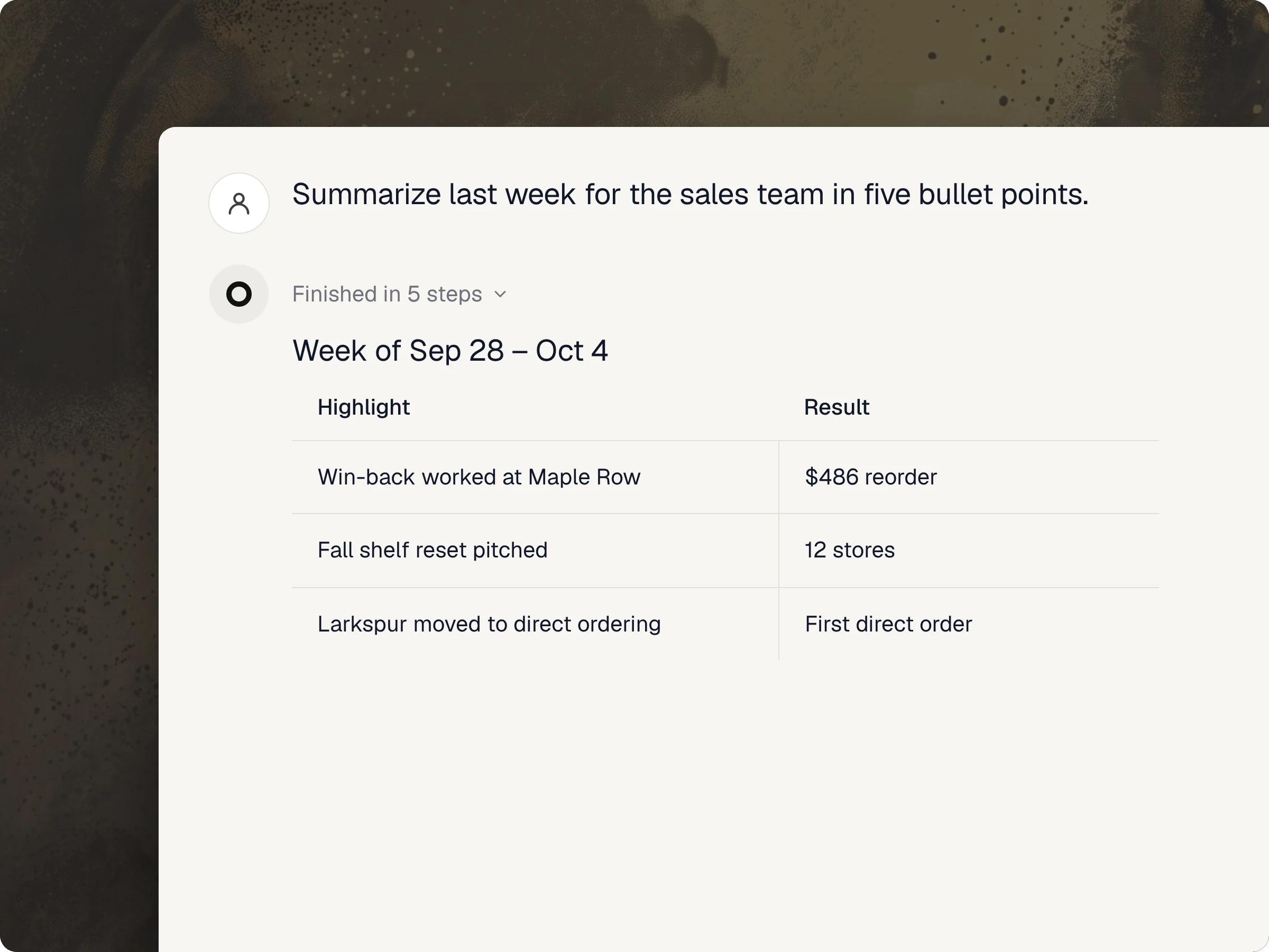 Monday team update — Opener product screenshot