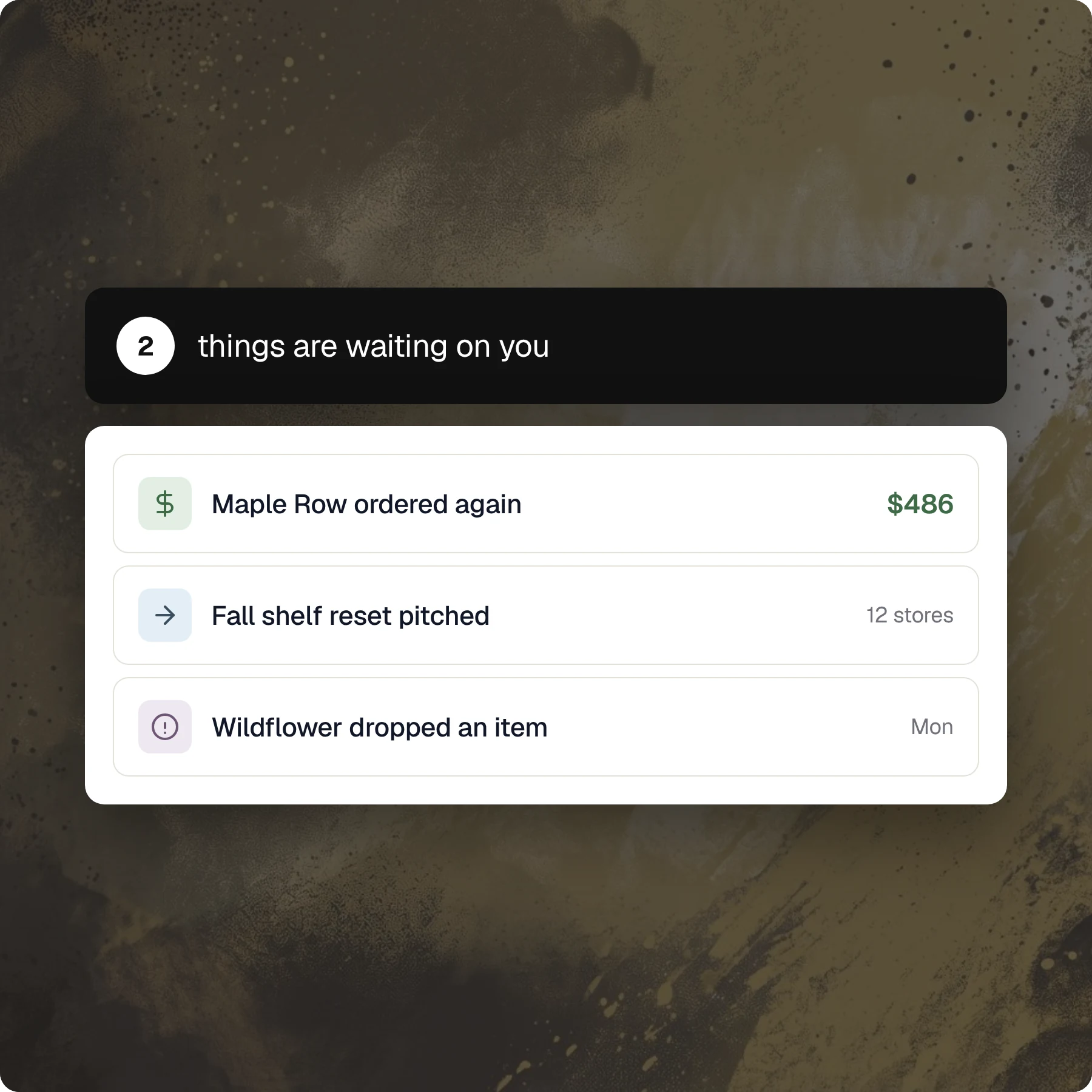 What needs you — Opener product screenshot